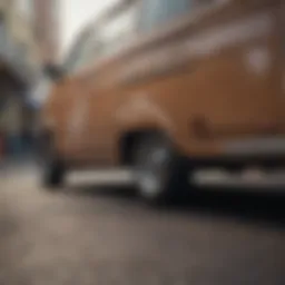 A close-up of chunky Vans showcasing their unique design elements.