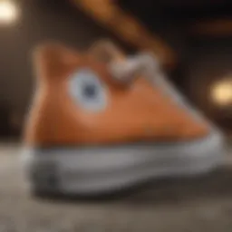 Detailed view of the Chuck Taylor All Star Lugged showcasing its unique sole design.