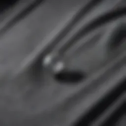 A close-up of the fabric texture of the Diamond Clothing hoodie, showcasing its quality and durability.