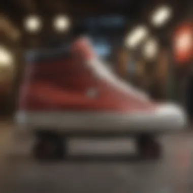 Footwear that Defines Skate Style A collection of stylish skate shoes showcasing popular brands