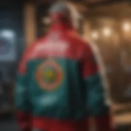 A vintage Santa Cruz jacket showcasing its iconic design