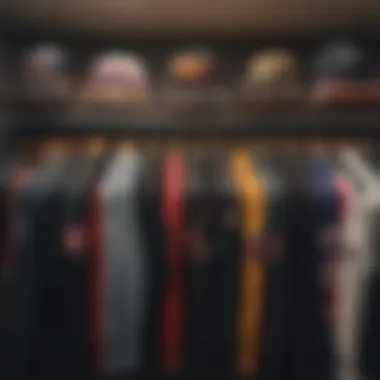 Variety of Thrasher Styles Display of various Thrasher shirts on hangers