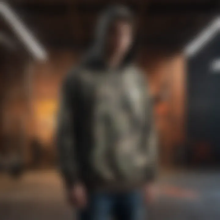 Different styling options for the Vans camo hoodie in streetwear fashion