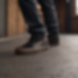 Elegant black Vans paired with casual attire