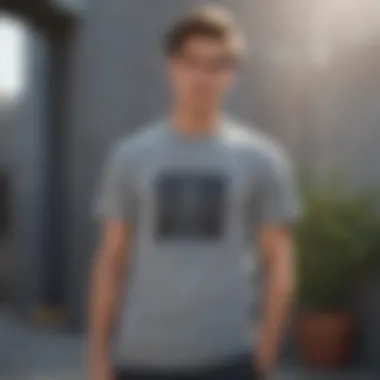 Casual Styling with Grey Graphic Tee Casual outfit with grey graphic t-shirt and accessories