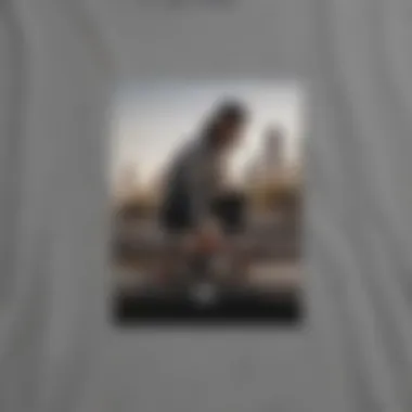 Urban Art on Grey Tee Stylish grey graphic t-shirt featuring urban artwork