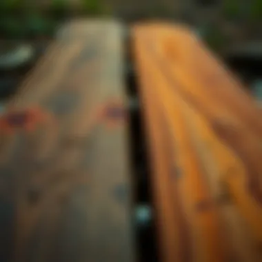 Comparison of various wood types used in fingerboard decks