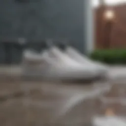 Vans Classic Slip-On in drizzle showcasing its sleek design