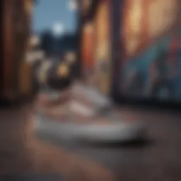 Abstract representation of Vans tapestry in skateboarding culture