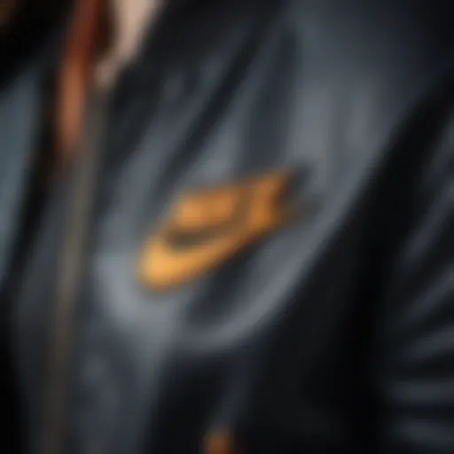 Nike varsity jacket detailed stitching