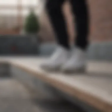 Emerging Trends in White Skate Highs An artistic representation of emerging trends in white skate highs