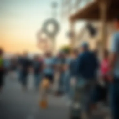 A Gathering of Skateboard Enthusiasts Community gathering of skateboard enthusiasts sharing their passion