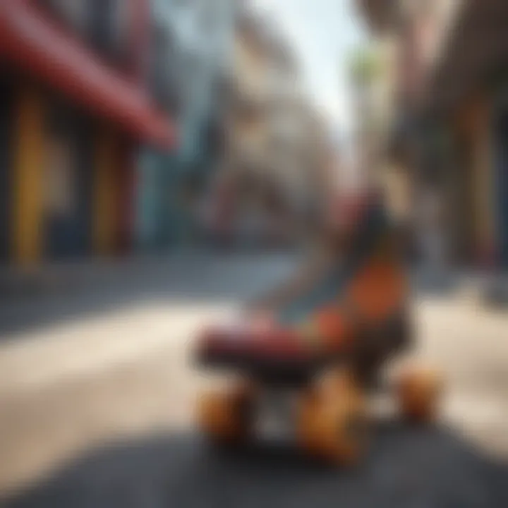 Colorful and vibrant Rio Skates culture depicted in street art