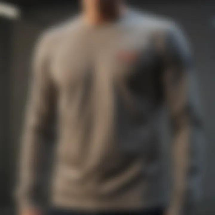 Textural Elegance: Levi's Long Sleeve T-Shirt Fabric Levi's Long Sleeve T-Shirt Fabric Texture