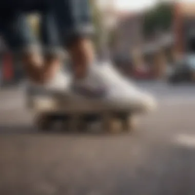 Fila footwear worn by skateboarder performing tricks