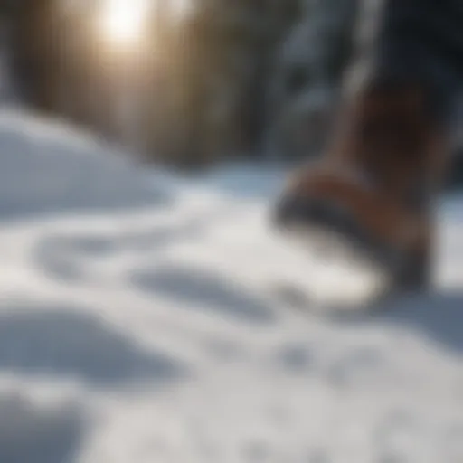 Footprint in Fresh Snow