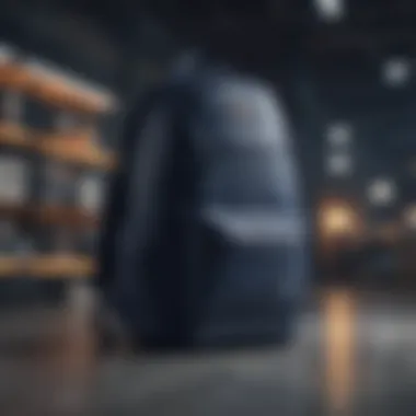 Efficient Interior Design Functional Interior of Navy Blue Nike Backpack