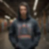 A vibrant collection of funky hoodies featuring unique patterns and colors perfect for skateboarding.