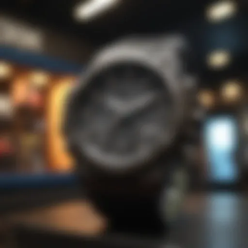 G-Shock retail store showcasing a diverse range of models