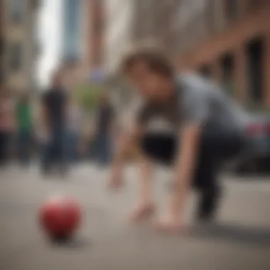 An engaging group setting where individuals practice hacky sack, fostering community spirit.