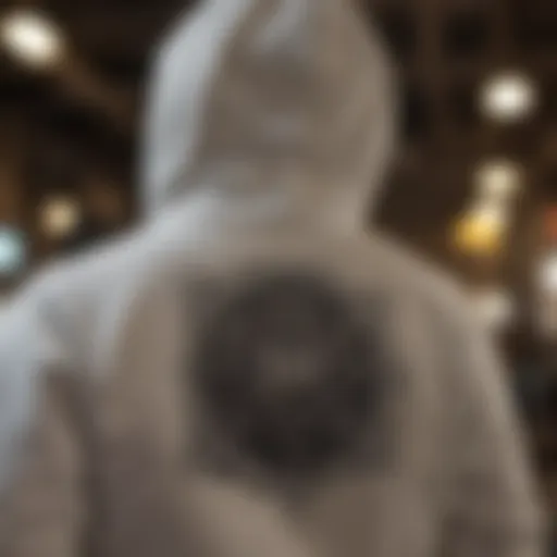 Elegant HUF Hoodie with Abstract Artwork