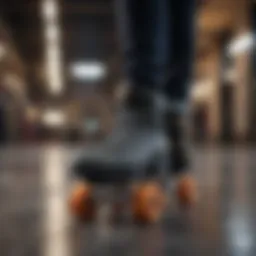 Innovative roller skate shoe design with 4 wheels
