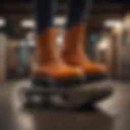Stylish Koi platform boots showcasing unique design elements