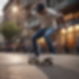 Legendary Skateboarder in Action