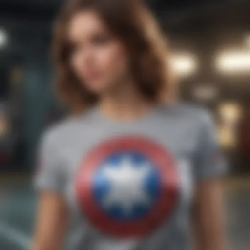 Stylish Marvel T-Shirt featuring a subtle yet powerful superhero emblem