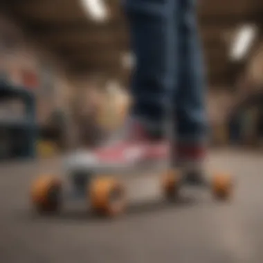 Diverse Skatewear and Skateboards Diverse range of skateboards and apparel on display