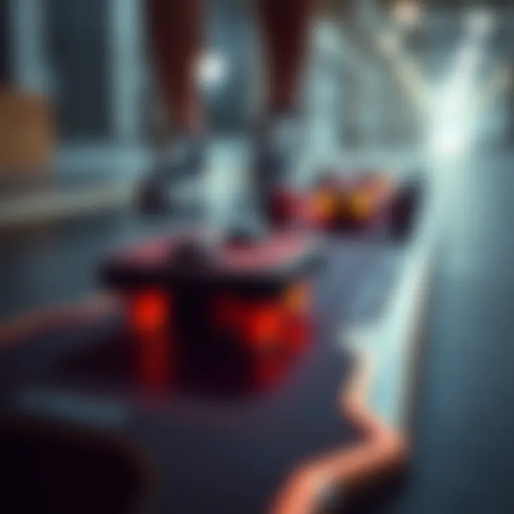 Close-up view of the advanced technology integrated into an ownboard electric skateboard.