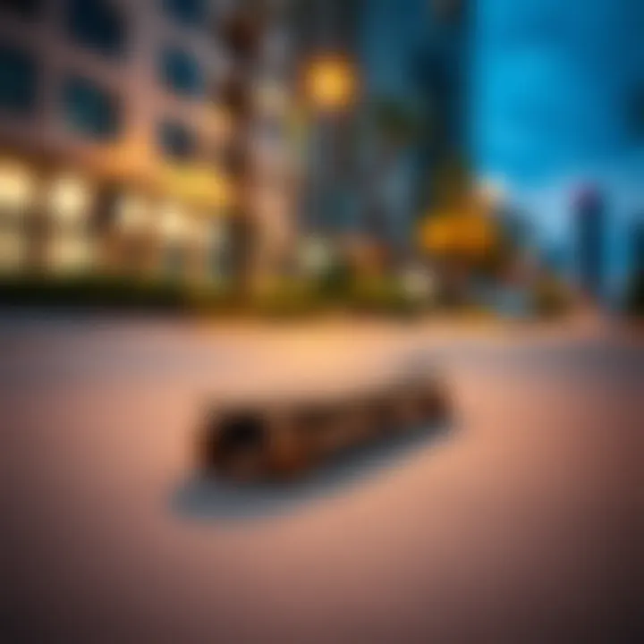 A sleek ownboard electric skateboard gliding smoothly on an urban pathway.