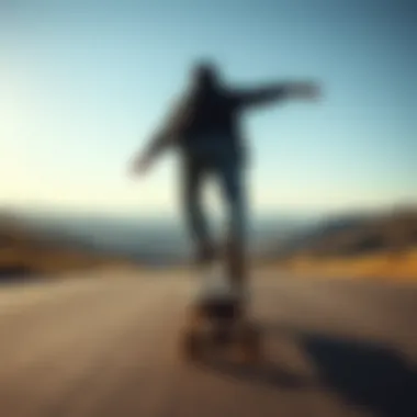 A scenic view showcasing the versatility of ownboard electric skateboards in various terrains.