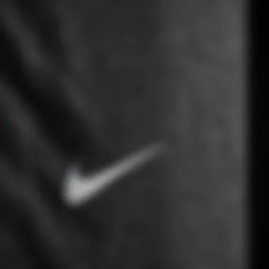 Design Details of Nike Essential Fleece Sweatshirt Detailed view of the stitching and design elements of the sweatshirt