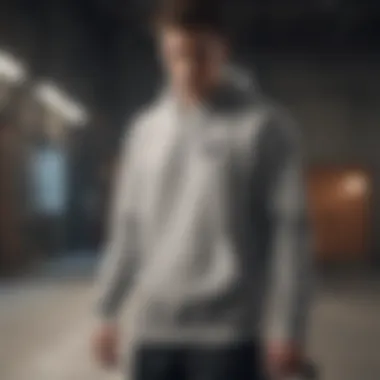 Nike Essential Fleece Sweatshirt styled with skateboarding gear