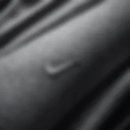 A close-up of the fabric texture of the Nike Essential Oversized Hoodie, showcasing its quality and comfort.
