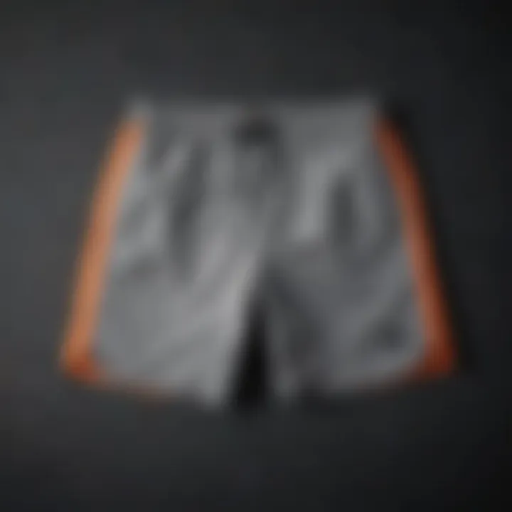 Flat lay of Nike Essential Woven Shorts with various color options displayed creatively