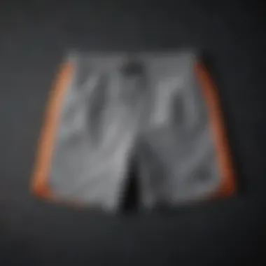 Color Options Overview Flat lay of Nike Essential Woven Shorts with various color options displayed creatively