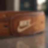 Luxurious Nike Leather Belt Detail