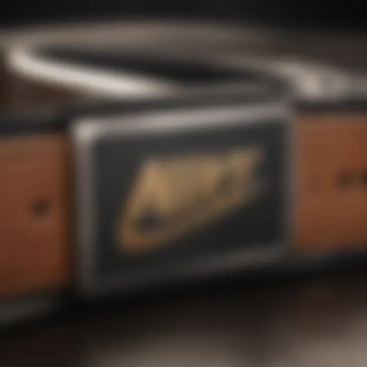 Nike Leather Belt Quality Stitching