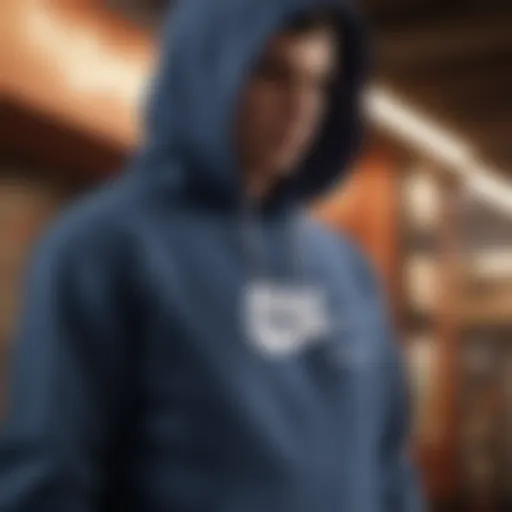 A stylish Nike NSW Club Hoodie showcased on a mannequin