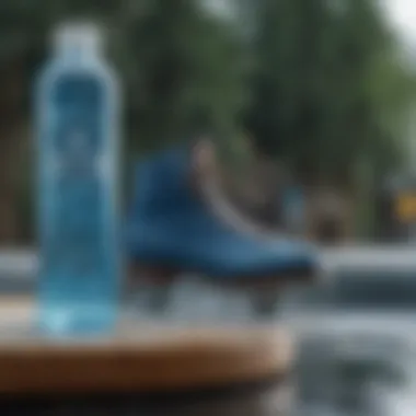 Organic Blue Ice Skate Fish Oil Elixir Organic Blue Ice Skate Fish Oil Bottle with Natural Elements