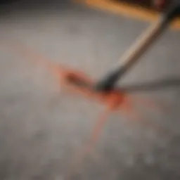 Artistic brush strokes on a fabric