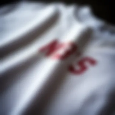 Close-up of the fabric and print quality of a skateboard t-shirt