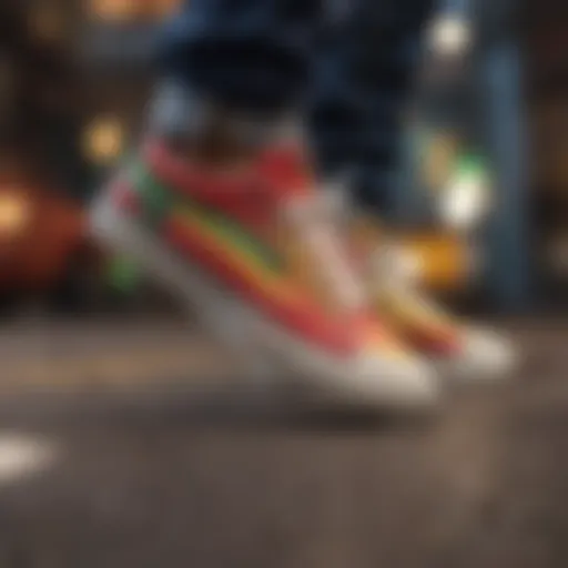 Vibrant Rasta Sneaker Design