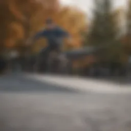 Skateboarder executing a precise kickflip at Diamond Center Anchorage