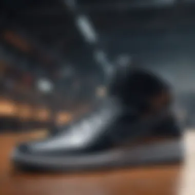 Futuristic Silhouette Nike Shoe Sleek Nike shoe silhouette with futuristic elements