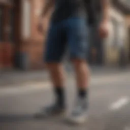 Sophisticated fabric shorts