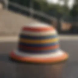 Sophisticated Striped Bucket Hat