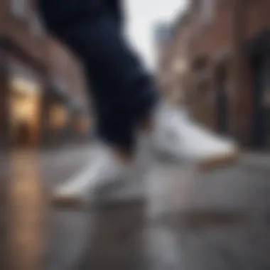 Street Style Fashion Enthusiast with Classic Nylon Reebok Street Style Fashion Enthusiast with Classic Nylon Reebok